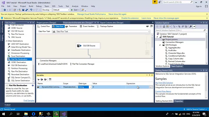 SSIS Dynamic SQL Command