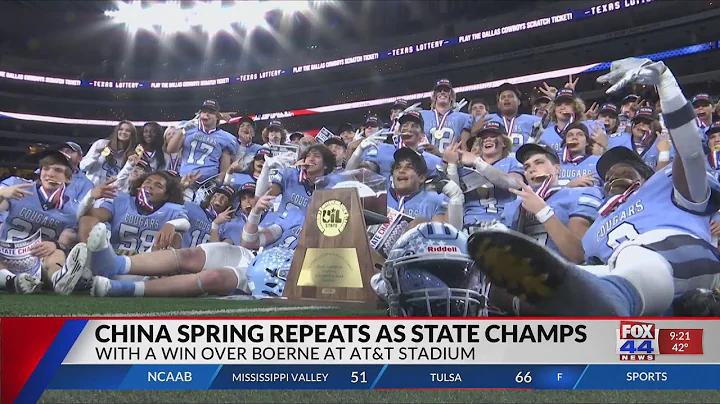 No. 1 China Spring comes back to take second-straight state title - DayDayNews