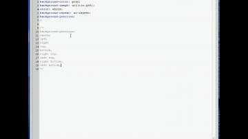 Video Kurs Html i CSS - tło