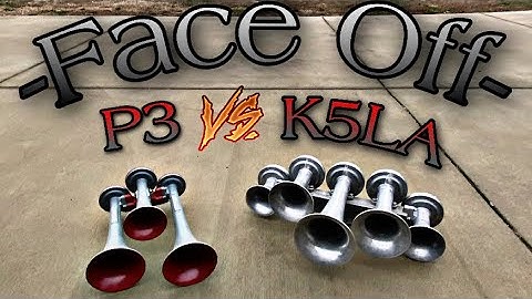 NC P3 vs RL K5LA Real Train Horn Battle!!