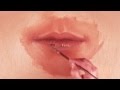 How to paint the mouth or lips front view