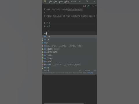 Maximum of two numbers in Python #MaximumOfTwoNumbers #python#trending ...