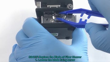 SKYSHL SS413F Optical Fiber Fusion Splicer Replace the Blade Operation Video