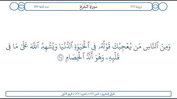 سورة البقرة / الآية 204 / محمود الخليل الحصري