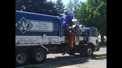 waste connexion labrie automizer peterbilt 520 recycling truck