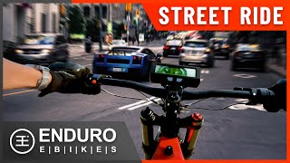 Commuting Via City Streets Using An Enduro E-Bike