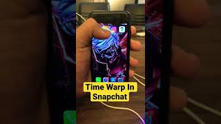 How To Use Time Warp Filter In Snapchat! #shorts screenshot 3