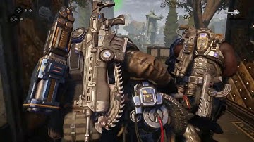 Gears 5 - Act 1-3 This Is War: Reinforce Carmine at Settlement Hub & Clear The Plaza Gameplay (2019)