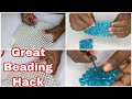 Great Beading Hack!! #beadwork #beadedbag #beads