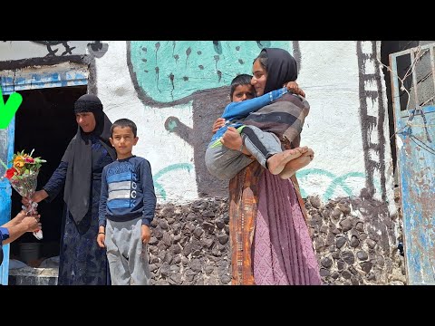 Saleh's wife's mother's help: in building a room for orphaned children