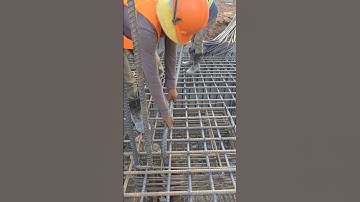Main bar column inside pile cap #shorts #construction #building #civilengineering