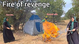 Tragedy: The second wife was brutally burned alive in a fire.