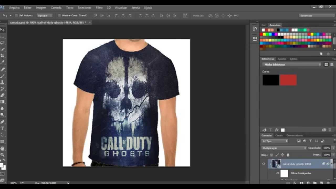 Tutorial Adobe Photoshop CC: Como criar uma estampa profissional - YouTube