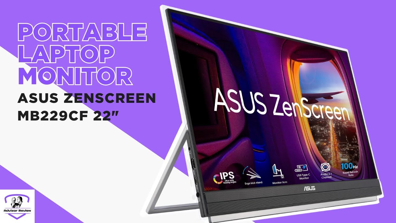 ASUS ZenScreen MB229CF: The Perfect Travel Monitor? - YouTube