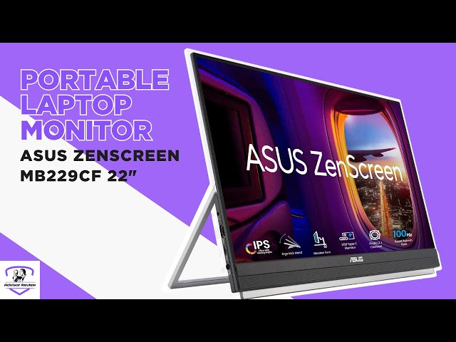 ASUS ZenScreen MB229CF: The Perfect Travel Monitor? - YouTube