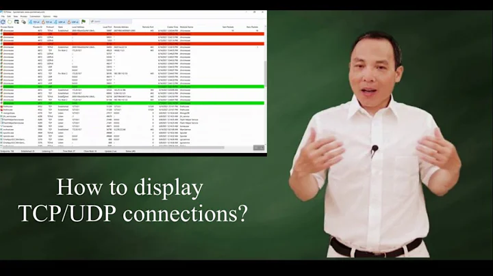 How to display TCP/UDP connections?