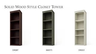 Allen & Roth Solid Wood Closet Accessory Components Video