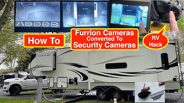 RV $1 hack - How to Turn your existing driving Back-Up & Side cameras as Security Cameras! Furrion S