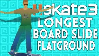 Skate 3: Longest Power-Slide On Flat - Old World Record (176.5ft)