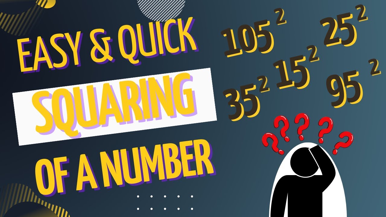 Square Digits Square of a 2 digits no. | easy and quick - YouTube