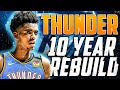 SO MANY DRAFT PICKS! | 10 YEAR OKC THUNDER REBUILD IN NBA 2K22