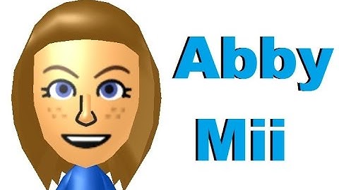 How to make an Abby Mii (Miisearch)