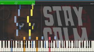 Stay Calm FNaF Song By Griffinilla (Midi Piano Synthesia)