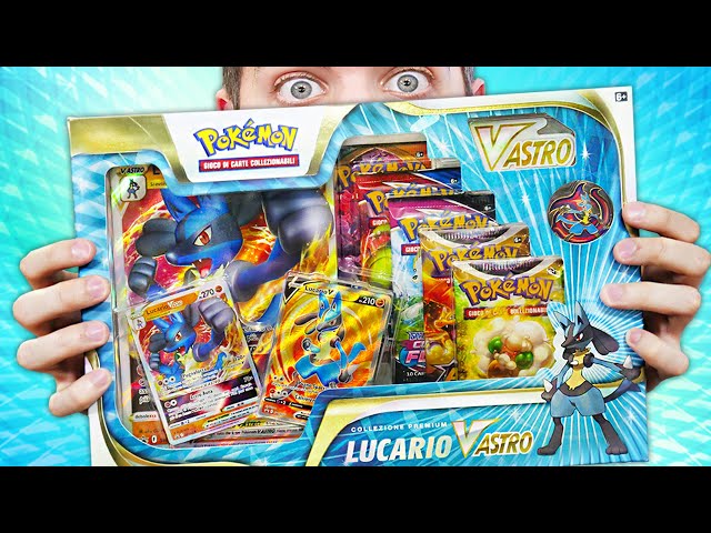 📦 Abro Caja LUCARIO V Astro 🐺 Cartas Pokémon Astros Brillantes ⭐️
