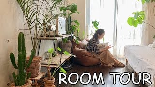 【ルームツアー 】植物と共に暮らすシンプルなお部屋。1K6畳/一人暮らし/インテリア/部屋作り/ヒュッゲ/癒しの空間/のんびり暮らす/統一感
