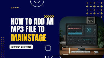 How to add an MP3 file to a patch or concert in MainStage