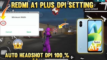 Redmi A1 plus dpi setting free fire || Dpi redmi A1 smartphone | dpi redmi free fire .