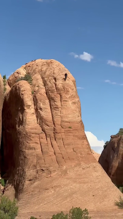 Fastest ride down a nearly vertical rock roll in Moab!