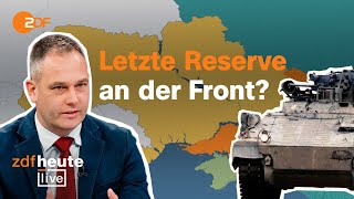 Neue ukrainische Brigade mit Marder-Panzern an der Front I Militärexperte Gressel bei ZDFheute live