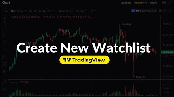 How to Create New Watchlist in Tradingview ✅