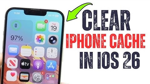 Cache wissen op iPhone (iOS 26)