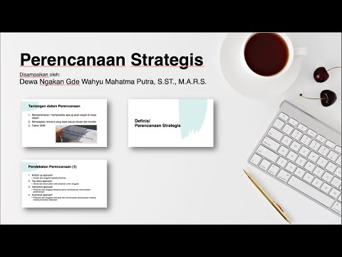 Video: Mengapa perencanaan strategis merupakan suatu proses?