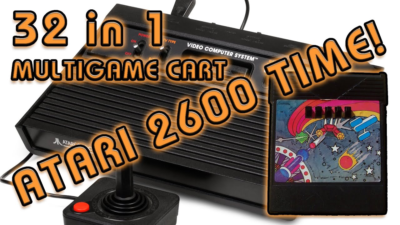 #389 Atari 2600 Time!...The Omegavision 32 in 1 multigame cart, antenna ...