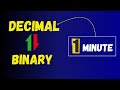How to convert decimal to binary number in simple way | decimal to binary conversion #binary