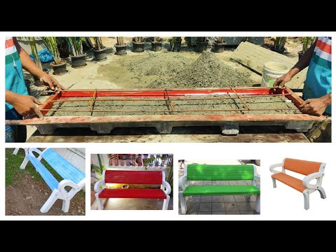 How To Make RCC Cement Garden Bench? | Construction Of Benches | सीमेंट बेंच