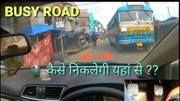 Judgement in busy narrow lane with clutch use| Left right Judgement in small lane| Rahul Drive Zone