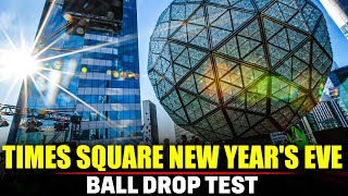 WATCH LIVE: Times Square New Year's Eve ball drop test | USA |America | New York City |NYC
