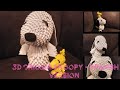 3D Origami Snoopy tutorial Spanish version