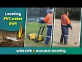 Locating a PVC water pipe with GPR and acoustic locating