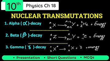 Nuclear Transmutation | Alpha, Beta & Gamma Decay | Class 10 Physics Chapter 18 Explained