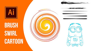 Illustrator Tutorial; How to make any style of brushes on your own, apply in swirl and cartoon.
