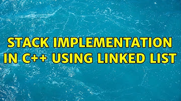 Stack implementation in C++ using linked list (2 Solutions!!)