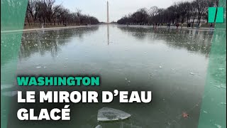 La tempête Elliot qui touche les États-Unis a gelé le miroir d’eau de Washington