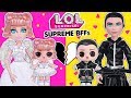 СВАДЬБА! СЕМЕЙКА Невесты и Жениха Куклы ЛОЛ Сюрприз! Мультик LOL BFFs Families Surprise Dolls