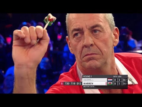 Wayne Warren narrowly misses out on 9 darter | HIGHLIGHTS from Wesley Harms game