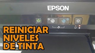 Led de tinta encendido fijo o parpadeando | Solución | Reiniciar nivel de tintaImpresoras Epson